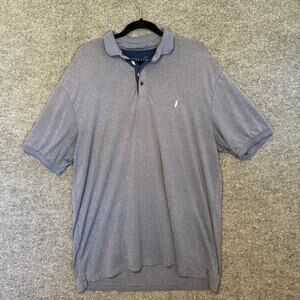 Sec 119 Polo Shirt Men 2XL Blue Grateful Dead Bolt Logo Golf Performance Stretch